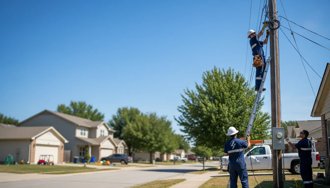 Residential electrician providing installation services in Gum Spring, VA